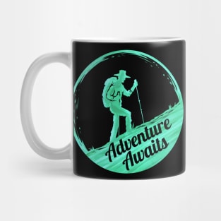 Adventure Awaits Dad Camping and Hiking Mug